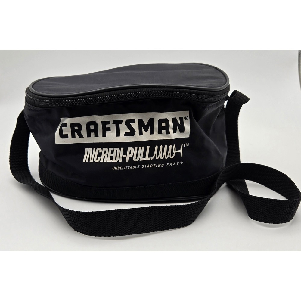 Craftsman Incredi-Pull Mens Large Black Insulated Cooler Bag Zipper Nylon